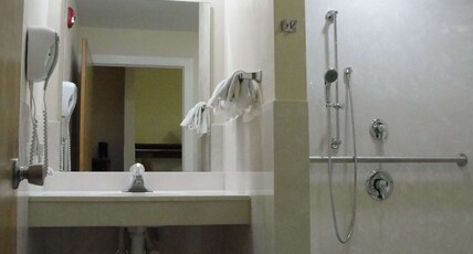 SureStay Hotel by Best Western Greenville Room Type - Accessible - 1 Queen, Mobility Accessible, Roll In Shower, Desk, Microwave And Refrigerator, Wi-Fi, SureStay Hotel by Best Western Greenville Room Type - Accessible - 1 Queen, Mobility Accessible, Roll In Shower, Desk, Microwave And Refrigerator, Wi-Fi,