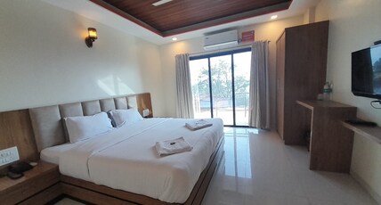 Krushnai Residency - Ginger Cafe and Restaurant, Metgutad Room Type - AC Room With Balcony