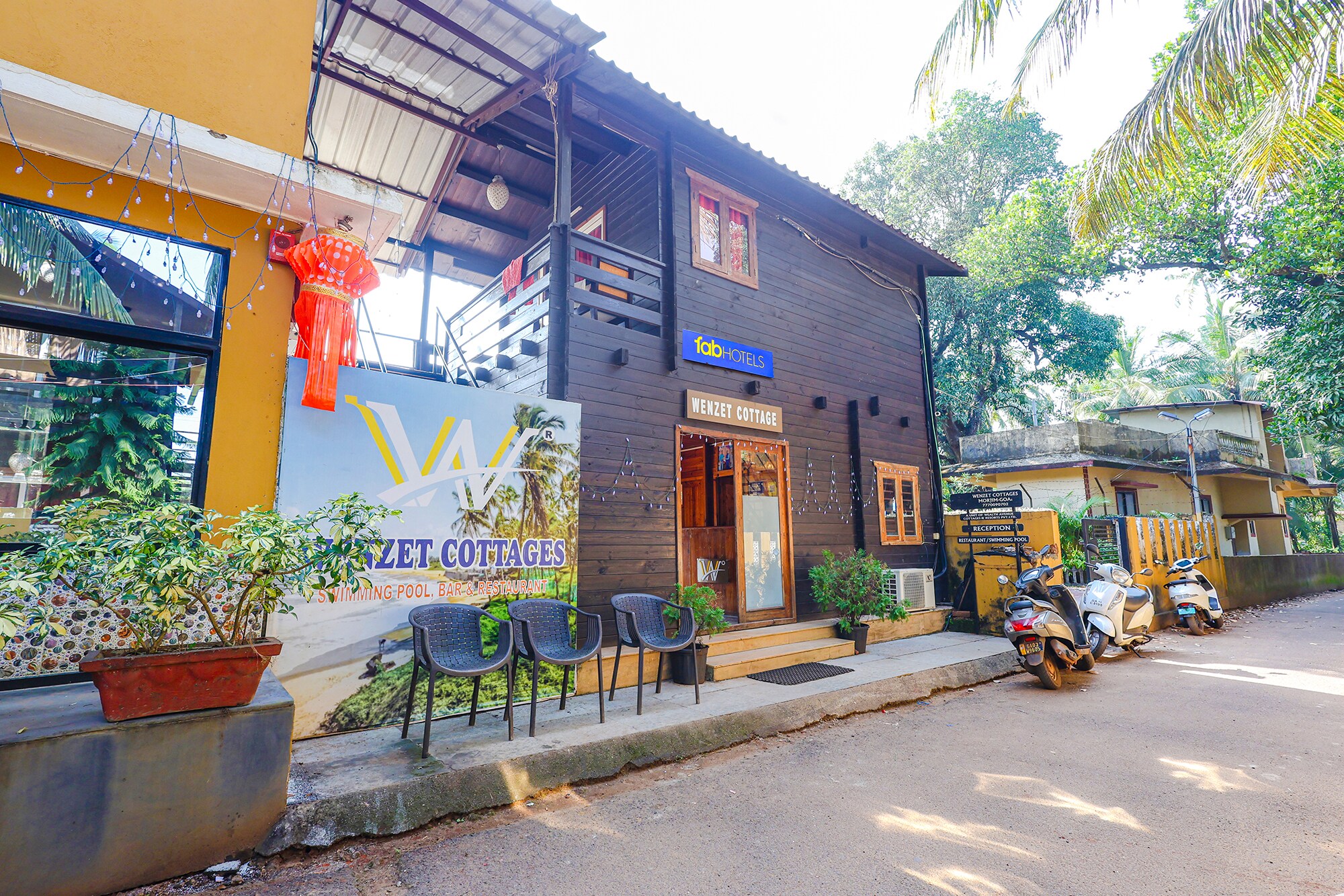 FabHotel Wenzet Cottages Stayora - Nr. Morjim Beach - Tap to explore photos