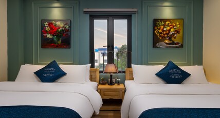 CAT BA XANH SPRING GARDEN HOTEL Room Type - Deluxe Family Room With Side Seaview