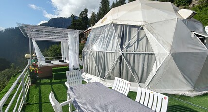 Nirvana Hamta Retreat | Glamping Geodesic Dome Room Type - Zanskar family jacuzzi dome