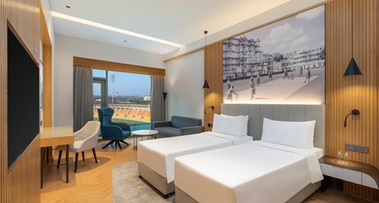 Radisson Blu Hotel, Miraj Stadium Nathdwara Udaipur Room Type - Deluxe Room with Stadium View