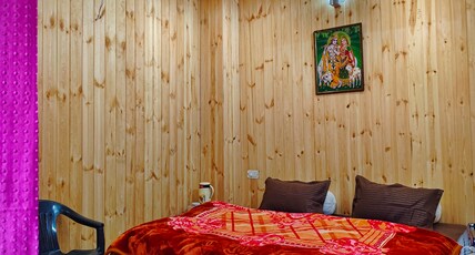 Yog1 - 200 Mtrs From Temple Room Type - DELUXE- 1 DOUBLE BED AND WASHROOM