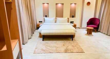 Pushpak Farms Room Type - Super Deluxe Room with Balcony and Pool View