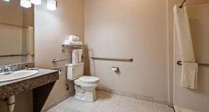 Best Western Plus Memorial Inn & Suites Room Type - 1 King Bed, Mobility Accessible, Roll In Shower, Sofabed, Non-Smoking, Full Breakfast Best Western Plus Memorial Inn & Suites Room Type - 1 King Bed, Mobility Accessible, Roll In Shower, Sofabed, Non-Smoking, Full Breakfast