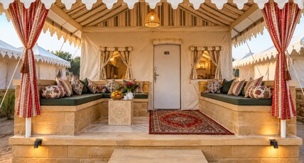 Royal Empire Camp & Resort Room Type - Maharaja Tents (A/C) Royal Empire Camp & Resort Room Type - Maharaja Tents (A/C)