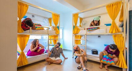 goSTOPS PLUS Goa, Panaji Room Type - Bed in 6 Bed Mixed AC Dormitory Room with Ensuite Bathroom