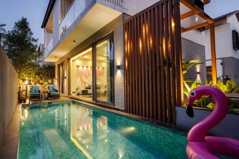 Hireavilla | Villa Kosha - 3BHK with Pool, 10 mins from Uddo Beach - Tap to explore photos