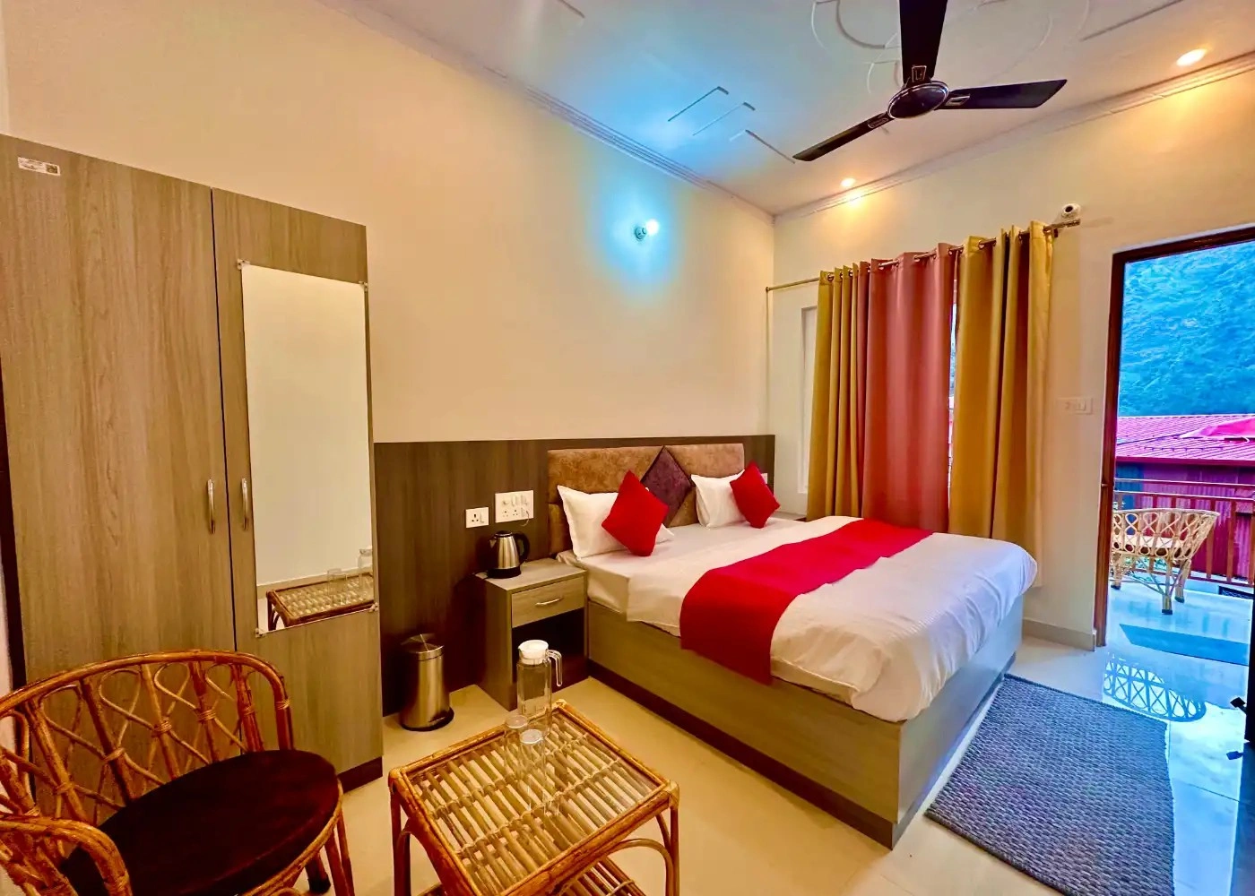 KEDARKHAND HOTEL Room Type - Semi Deluxe room with valley view