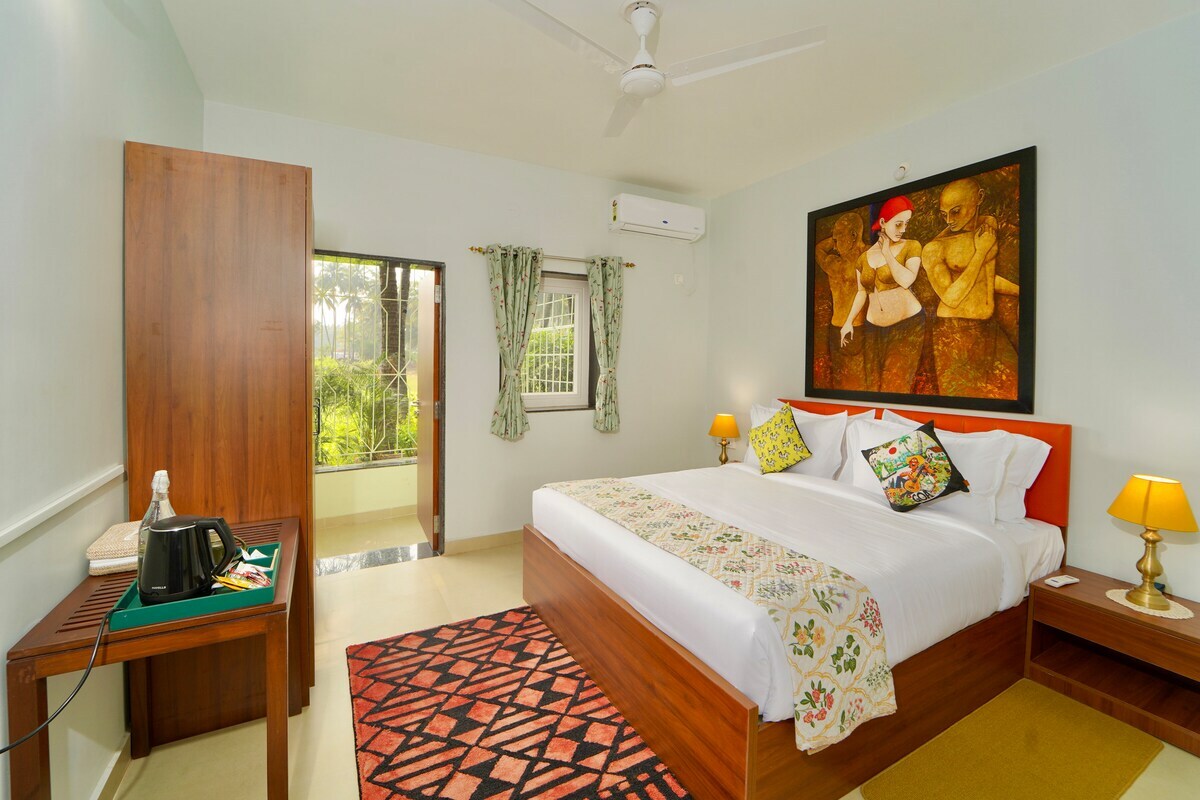 Cozy 2BHK apt in Morjim | 5 mins from Morjim beach - Tap to explore photos