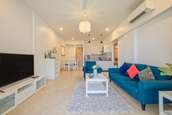 tisyastays | Serene 2BHK Apartment with Infinity Pool, 5mins to beach