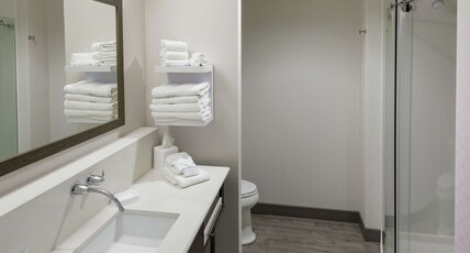 Hampton Inn & Suites Asheville Biltmore Area, NC Room Type - KING W  FRIDGE MICROWAVE