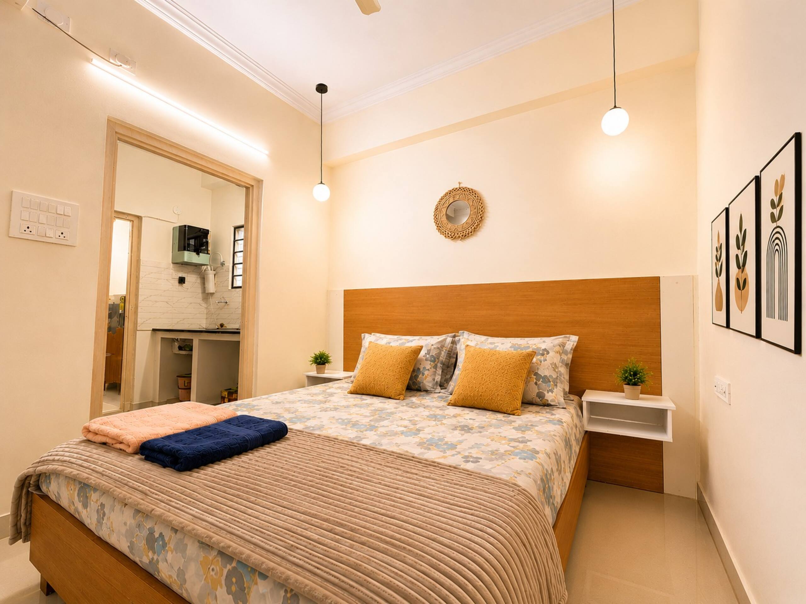 Cozy 1Bhk studio 7 flat Gachibowli KIMS - Tap to explore photos
