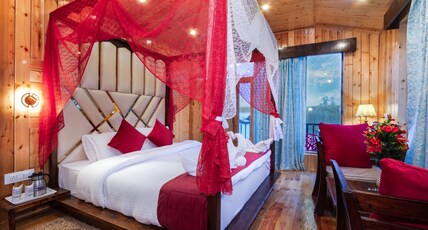 Evoque Hotel - Near Mall Road Offering Scenic River & Mountain Views. Room Type - Honeymoon Suite