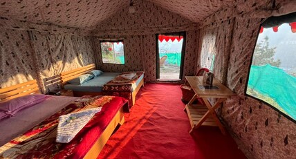 whistling woods camps and resorts Room Type - Quad Sharing Luxury Swiss Camp whistling woods camps and resorts Room Type - Quad Sharing Luxury Swiss Camp