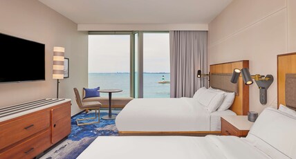 Sable at Navy Pier Chicago, Curio Collection by Hilton Room Type - 2 QUEEN BEDS HIGH FLOOR Sable at Navy Pier Chicago, Curio Collection by Hilton Room Type - 2 QUEEN BEDS HIGH FLOOR