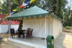 Tausco Swiss Cottage Tent Mountain View