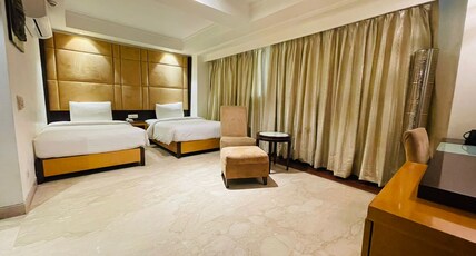 Venizia Sarovar Portico Room Type - Deluxe Room - 2 Single Beds 42SQM Free WiFi Living Area Venizia Sarovar Portico Room Type - Deluxe Room - 2 Single Beds 42SQM Free WiFi Living Area