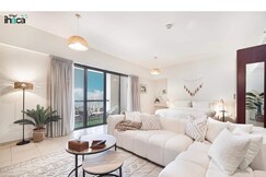 Boho Studio with Full Sea and Ain Dubai View