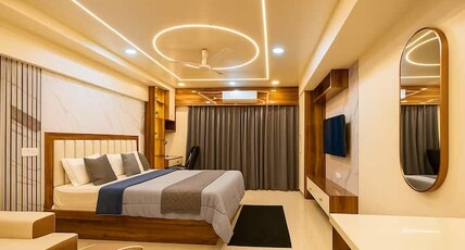 Luxury Studio near Airport with pool & Gym Room Type - Luxury Studio near Airport with pool & Gym