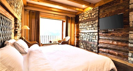 The Bulaakh Resort, Mussoorie  by White Flower Room Type - White Tulip Valley view with Balcony