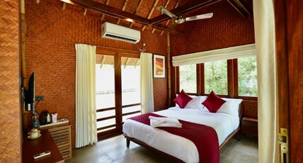 Brackish Kayal Resort Room Type - Bamboo Lake View AC Cottage