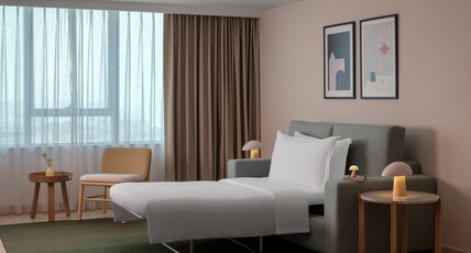 Staybridge Suites Dubai Internet City, an IHG hotel Room Type - 1 King 1 Bedroom Suite City View Staybridge Suites Dubai Internet City, an IHG hotel Room Type - 1 King 1 Bedroom Suite City View