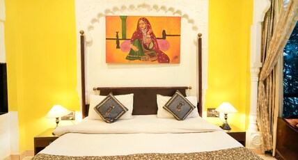 Vikramgarh Lakeview at Fatehsagar| Infinity Pool and Sitout  Room Type - Lakeview Room