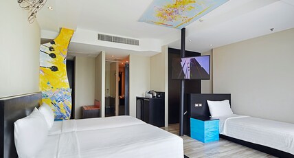 Siam@Siam Design Hotel Pattaya Room Type - Deluxe Triple 3 Singles Siam@Siam Design Hotel Pattaya Room Type - Deluxe Triple 3 Singles