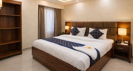 Lotus Stay By Hotel MR Opposite Aishbagh Railway Station Room Type - Deluxe Double Room