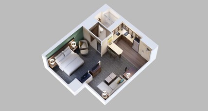 Staybridge Suites Charlottesville Airport Room Type - 1 Queen 1 Bedroom Suite