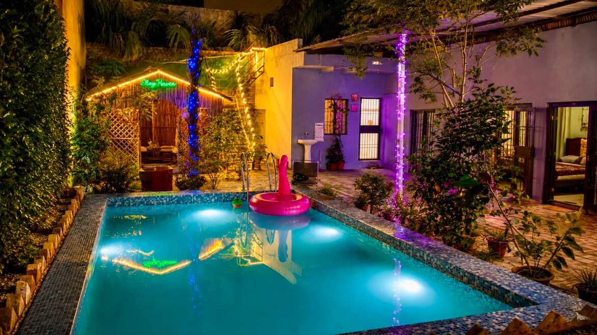 StayHaven Oasis Pvt 3BR Pool Villa BBQ Bonfire - Tap to explore photos