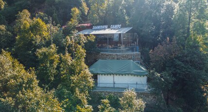 Saanidhya Adventure camps Room Type - Luxury Swiss Cottage with covered balcony