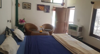 Spashram GangaRiver Beach Retreat Room Type - Ramana2-Ganga Beach Cliff  Cottage