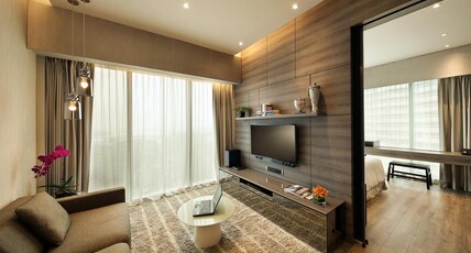 Pan Pacific Serviced Suites Beach Road Room Type - Premium One-Bedroom Apartment with City View