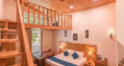 The Brightside Resorts Tirthan A Riverside Hotel Room Type - Duplex Attic Room with Balcony and Riverview