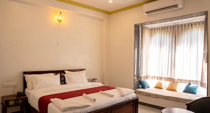 Rajkunj Haveli | Boutique Heritage Rooms | Resort with Swimming Pool in Kumbhalgarh. Room Type - Luxury Room with Garden view | Free access to Swimming Pool | 10 percent discount on Food Rajkunj Haveli | Boutique Heritage Rooms | Resort with Swimming Pool in Kumbhalgarh. Room Type - Luxury Room with Garden view | Free access to Swimming Pool | 10 percent discount on Food