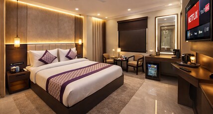 Apple Tree Residency Near Yashobhoomi Room Type - Deluxe Room