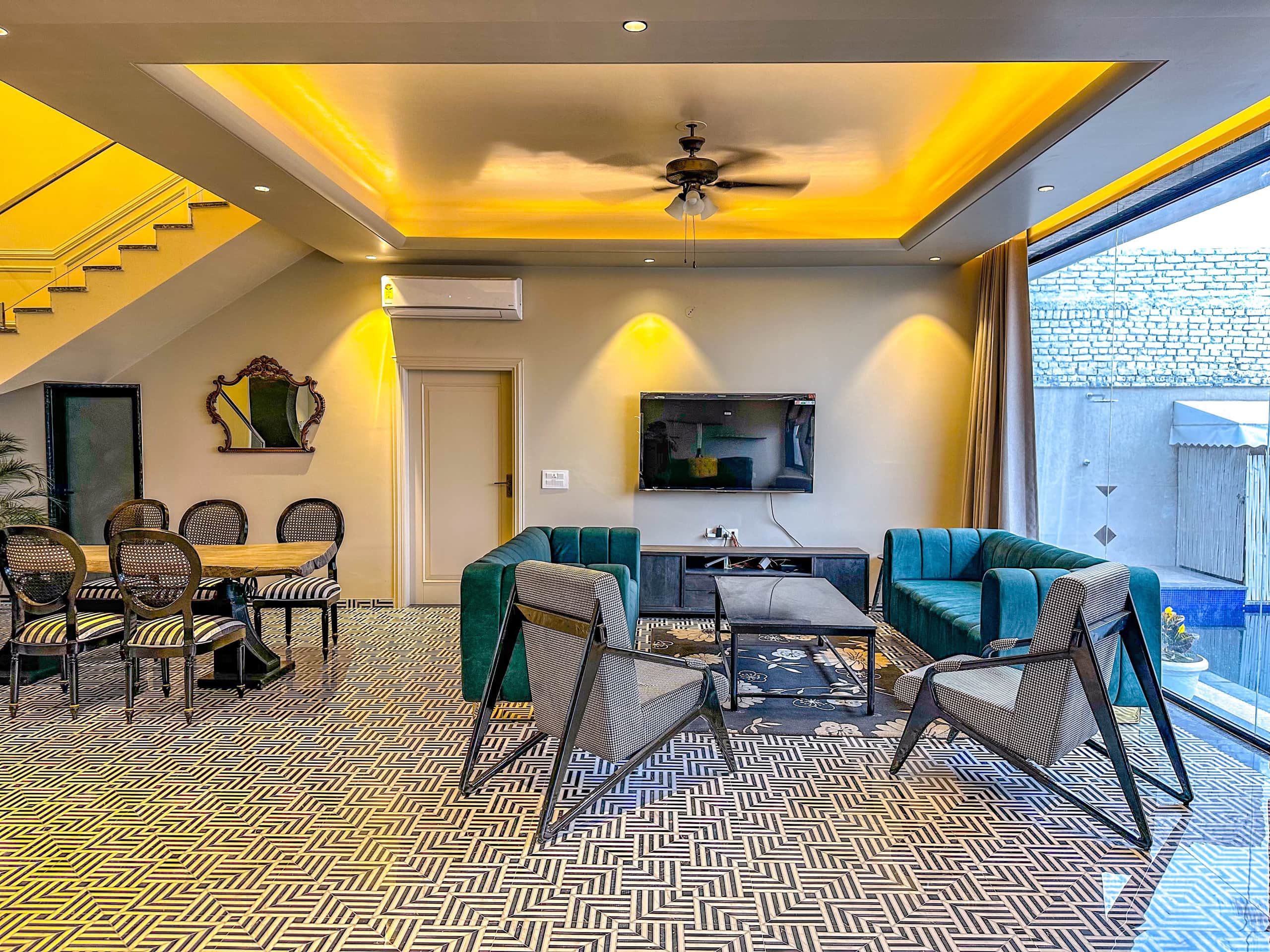 Aero Breeze 3BHK Pool Villa w Runway View - Tap to explore photos