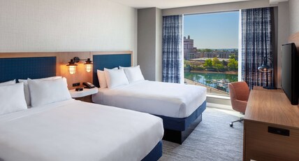 Hampton Inn Boston Seaport, MA Room Type - 2 QUEEN BEDS WATER VIEW