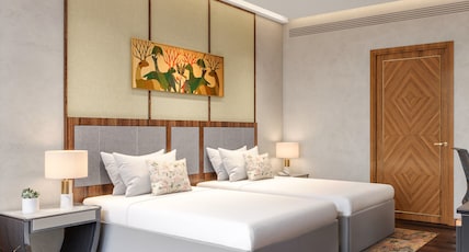 Taj Damdama Lake Resort & Spa, Gurugram Room Type - Grand Luxury Room with sit out- Twin Bed Taj Damdama Lake Resort & Spa, Gurugram Room Type - Grand Luxury Room with sit out- Twin Bed