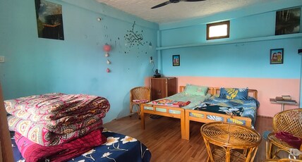 Far out homestay Room Type - Double bed with mountain view