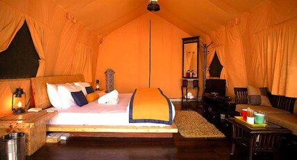 THE HIMALAYAN CAMPERS Room Type - King Bed Room with River View