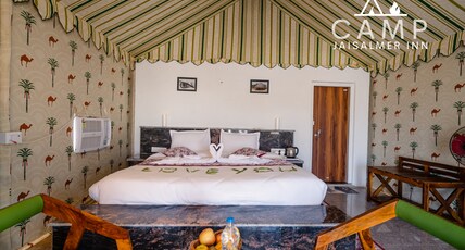 Camp Jaisalmer Inn Room Type - Premium Couple Swiss Tent