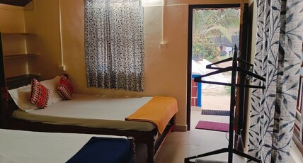 Gokarnastops Cafe and Stay Room Type - Std. AC Family Cottages with Balcony