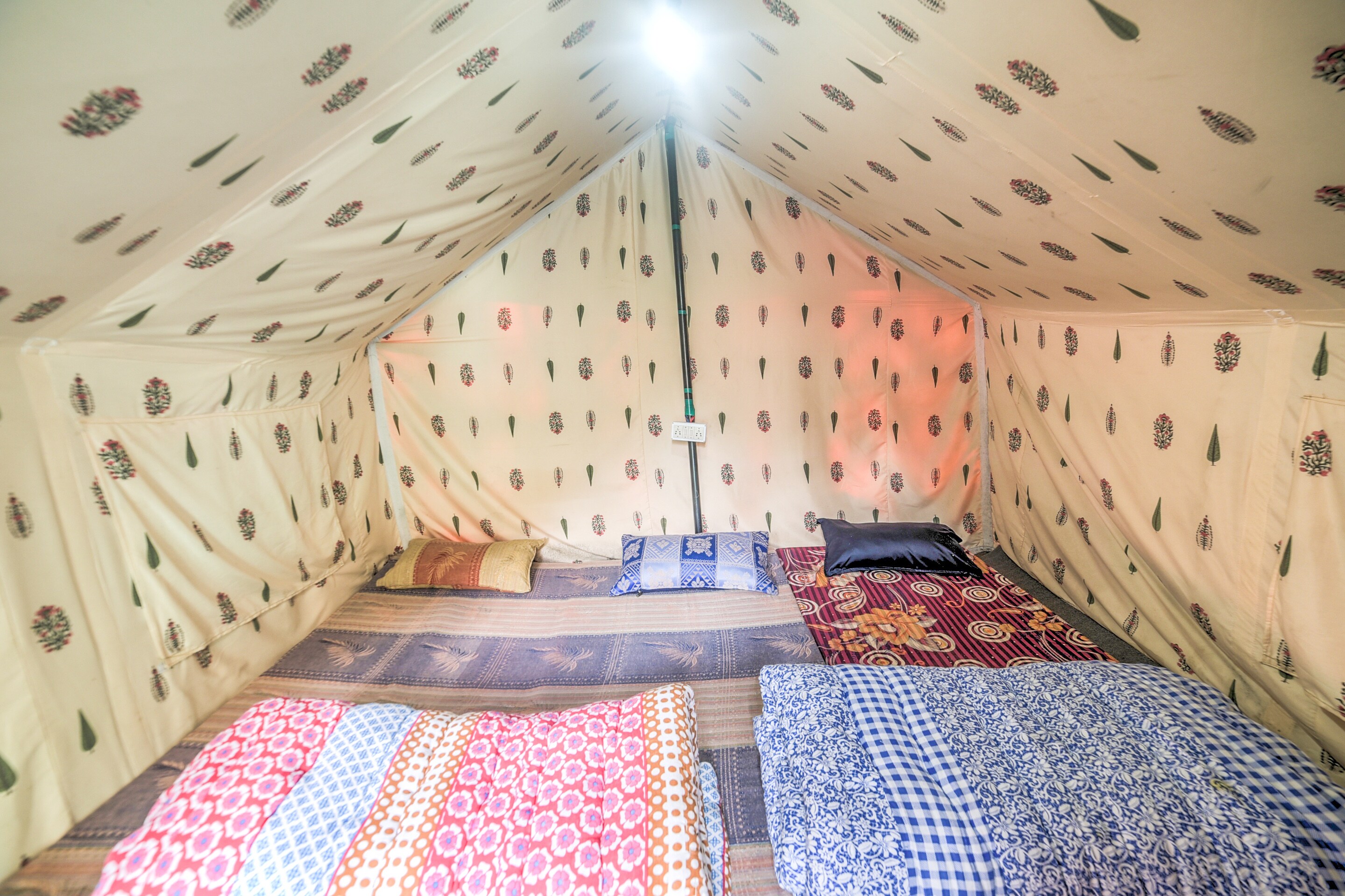 Camp the Parvati River Bank - Tap to explore photos