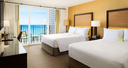 Hilton Waikiki Beach Room Type - 2QN DLX OCEAN VW HEAR ACC Hilton Waikiki Beach Room Type - 2QN DLX OCEAN VW HEAR ACC