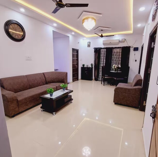 Golden 3BHK apartment - Tap to explore photos
