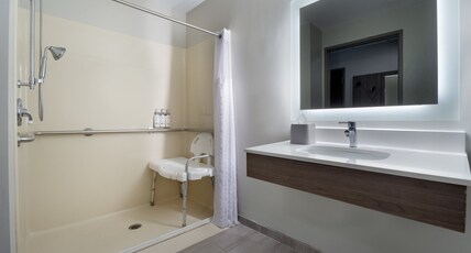 Holiday Inn Express & Suites SAGINAW Room Type - 1 King Mobil Access Roll Shower