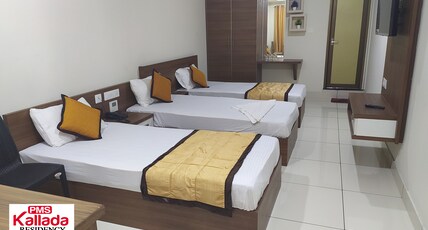 Kallada Residency Room Type - 3 Bed AC Room (Couples less than 21 years of age are not allowed ) Kallada Residency Room Type - 3 Bed AC Room (Couples less than 21 years of age are not allowed )